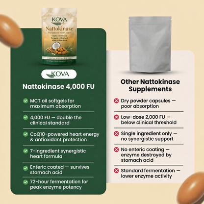 Kova Nattokinase | Fibrin Defense + Full-Body Circulation Complex