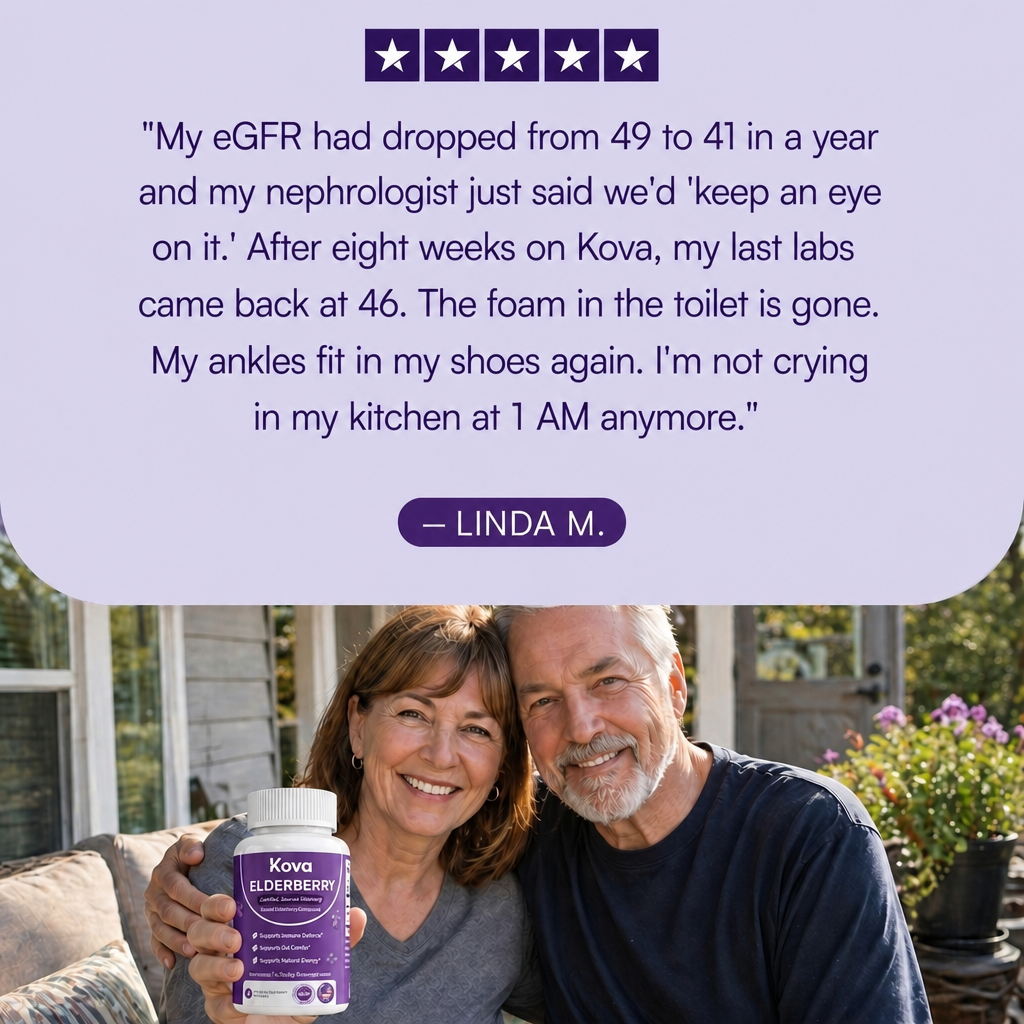 Kova kidney testimonial Linda M eGFR recovery